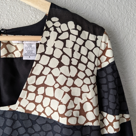 Diane von Furstenberg Giraffe Triangle Print Dress - Picture 4 of 6